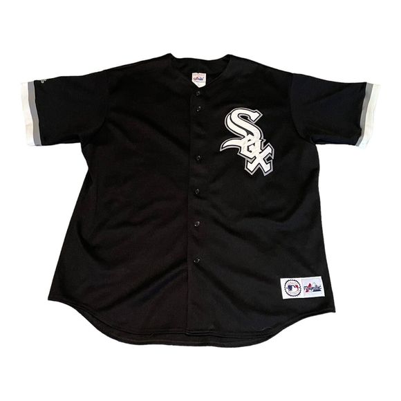 Majestic Shirts Vintage Majestic Chicago White Sox Black Third